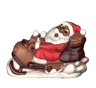 Weibler Confiserie Schokoladen Weihnachtsmann auf Skibob 125 g von Weibler Confiserie