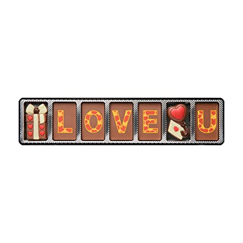 Weibler-Geschenkpackung "Love U" aus Schokolade, 70 g von Weibler Confiserie