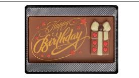 Confiserie Weibler Geschenkpackung Happy BIrthday Geschenk von Weibler