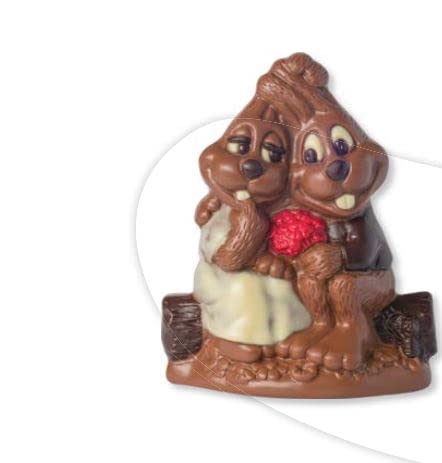 Schokoladen Hasenpärchen, 200g von Weibler