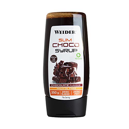 Weider Syrup Slim Choco 350 Gr - Sirope de Chocolate Cero Grasas y Cero Azúcares/Apto para veganos Sabor Chocolate von Weider