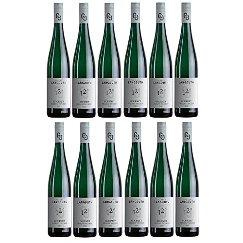 Weingut Ulrich Langguth 12° Gourmet Riesling Weißwein Wein trocken (12 Flaschen) von Weigut Ulrich Langguth