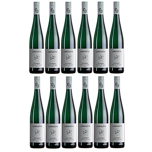 Weingut Ulrich Langguth 12° Gourmet Riesling Weißwein Wein trocken (12 Flaschen) von Weigut Ulrich Langguth