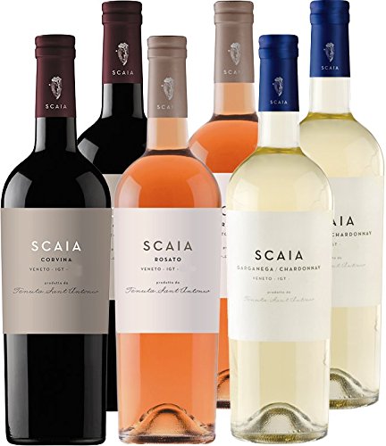 Scaia*Scaia*Scaia - Bianca/Rosato/Corvina - Tenuta Sant Antonio - 6er Paket Scaia*Scaia*Scaia - Bianca/Rosato/Corvina - Tenuta Sant Antonio - 6er Paket von Wein-Geschenke und Trends