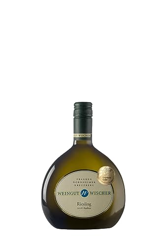WEIN WISCHER Weißwein Riesling edelsüß Auslese [0,5 l] Franken Weingut Wischer - Gutsabfüllung Frankenwein jetzt genießen! von Wein Wischer Nordheim am Main