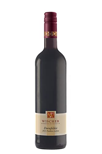 WEIN WISCHER Rotwein Dornfelder trocken Qualitätswein [0,75 l] Franken Wischer Nordheim am Main Frankenwein jetzt genießen! von Wein Wischer Nordheim am Main
