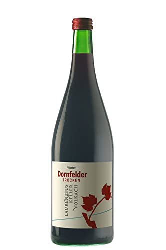 WEIN WISCHER Rotwein Dornfelder trocken Qualitätswein [1,0 l] Franken Laurenziuskeller Volkach Frankenwein jetzt genießen! von Wein Wischer Nordheim am Main