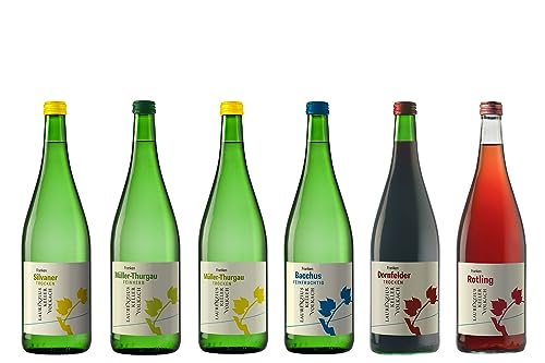 WEIN WISCHER Weinpaket QUALITÄTSWEINE (6 x 1,0l) Müller-Thurgau, Bacchus, Dornfelder, Rotling, Silvaner, Weinprobe Laurenziuskeller, Frankenwein von Wein Wischer Nordheim am Main