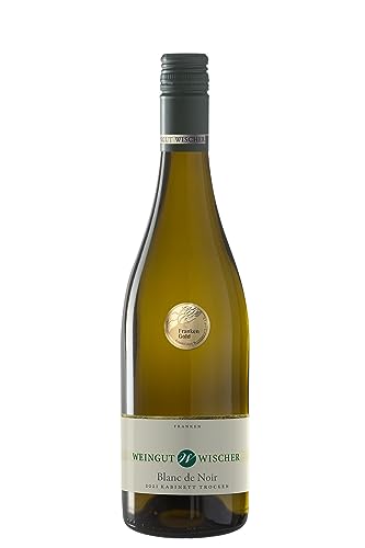 WEIN WISCHER Weiß aus Rot Blanc de Noir, Schwarzriesling trocken Kabinett [0,75 l] Franken Weingut Wischer - Gutsabfüllung Frankenwein jetzt genießen! von Wein Wischer Nordheim am Main