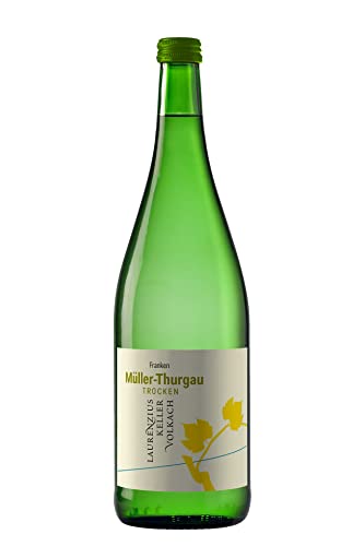 WEIN WISCHER Weißwein Müller-Thurgau trocken Qualitätswein [1,0 l] Franken Laurenziuskeller Volkach Frankenwein jetzt genießen! von Wein Wischer Nordheim am Main