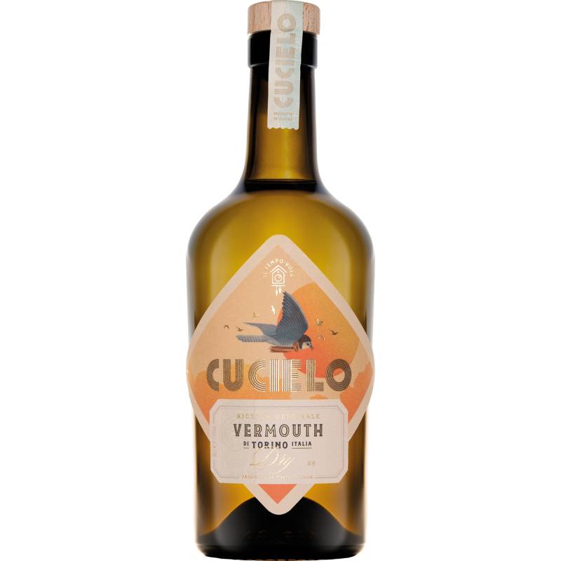 Cucielo Vermouth di Torino Dry, Italien, 0,5 L, 18% vol, Piemont, Spirituosen von Wein Wolf GmbH, -53227 Bonn