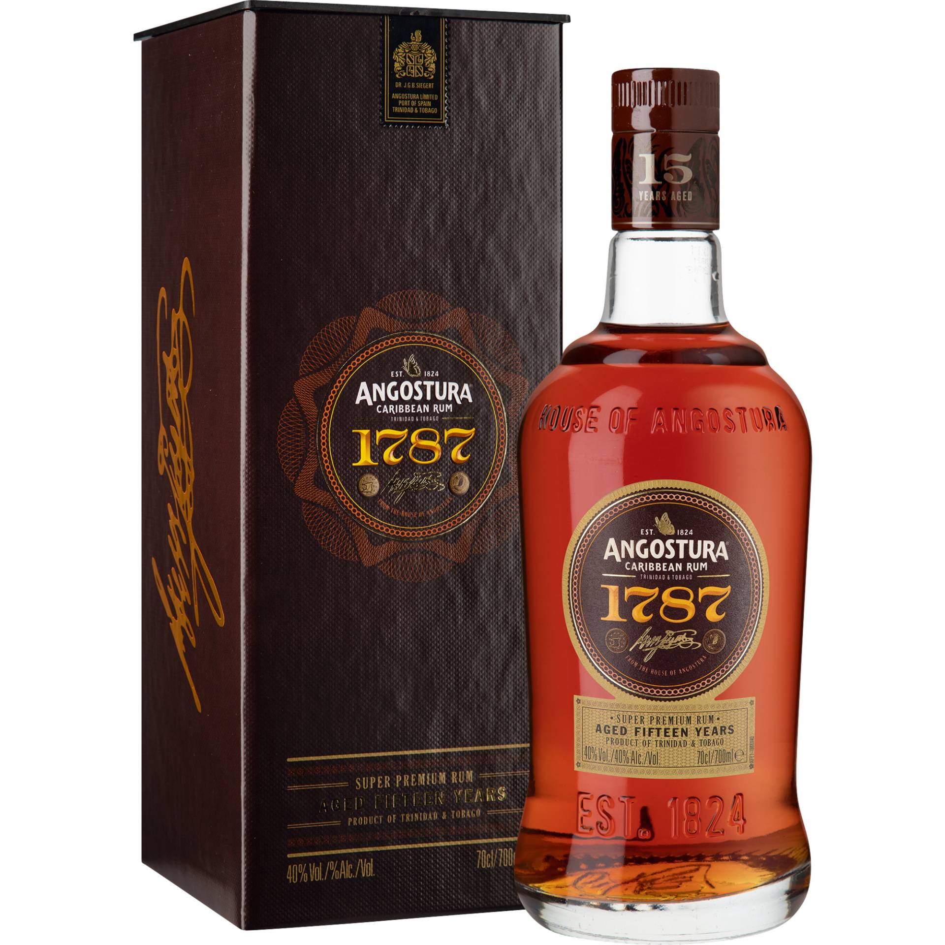 Angostura 1787 Rum 15yo, 0,7 L, in Geschenkverpackung, Spirituosen Angostura 1787 Rum 15yo, 0,7 L, in Geschenkverpackung, Spirituosen von Wein Wolf GmbH, Königswinterer Straße 552, 53227 Bonn, Deutschland