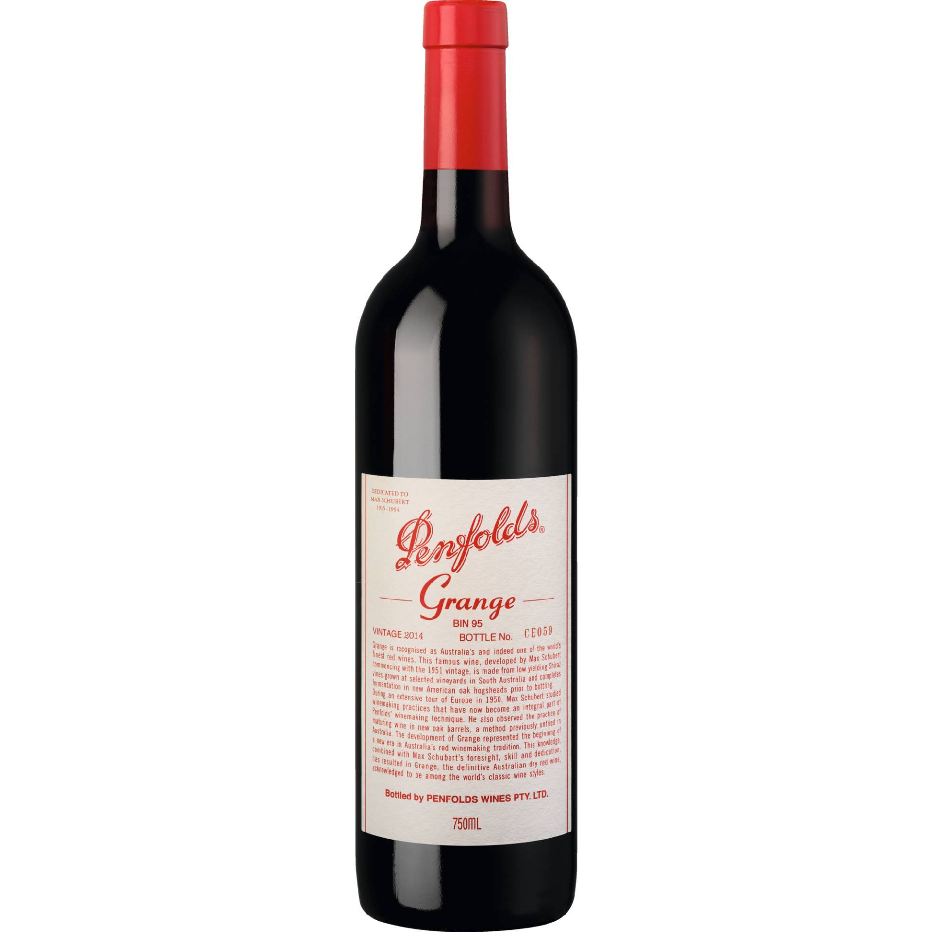 Grange BIN 95 Shiraz, Barossa Valley, South Australia, 2017, Rotwein von Wein Wolf GmbH,53227,Bonn,Deutschland