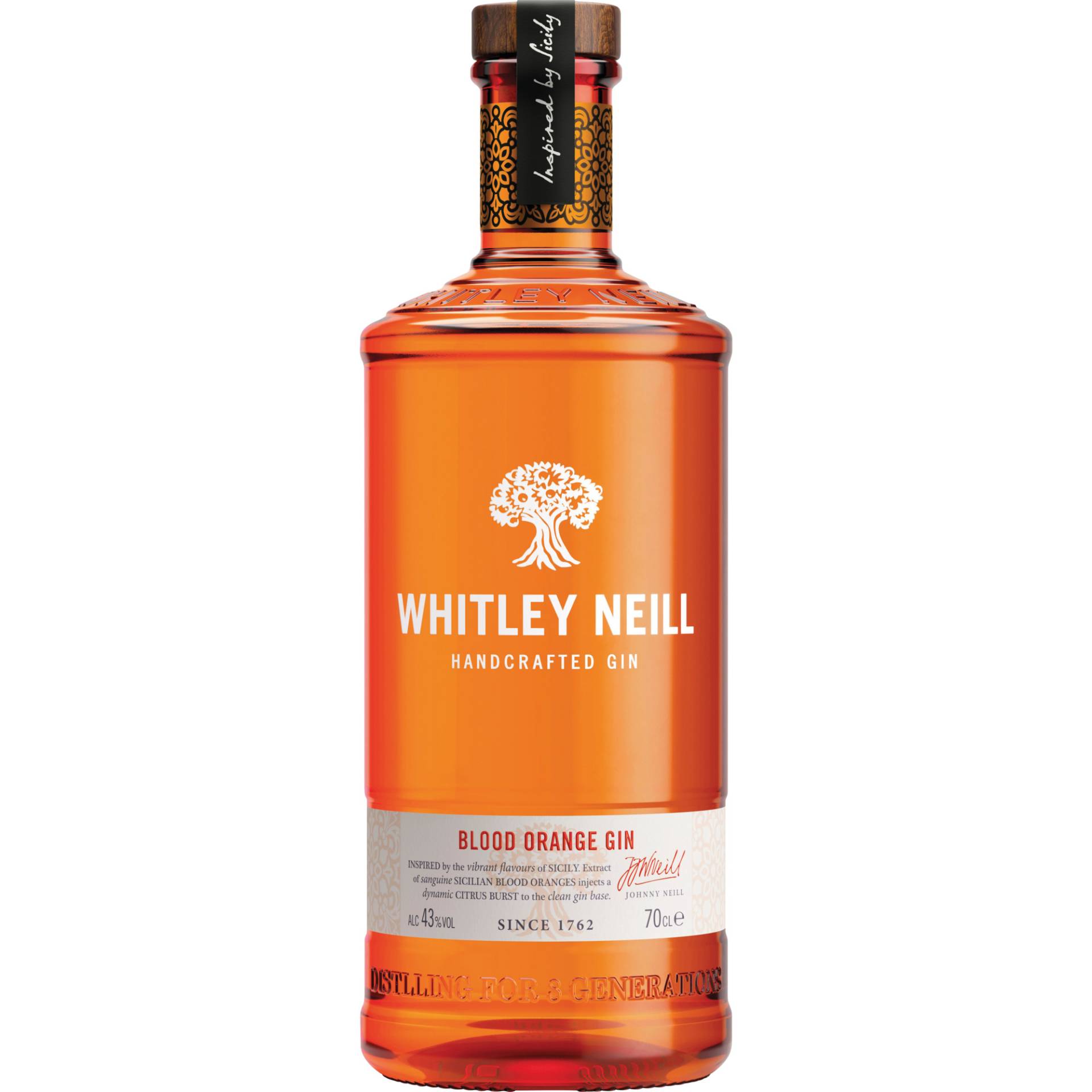 Whitley Neill Blood Orange Gin, 0,7l, 43%, Spirituosen von Wein Wolf GmbH,53227,Bonn,Deutschland