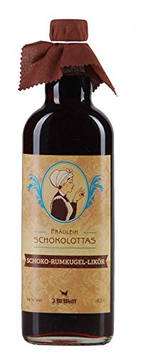 Wein Wolff Fräulein Schokolottas Schoko-Rumkugel-Likör 16% vol. (1 x 0.5 l) von Wein Wolff