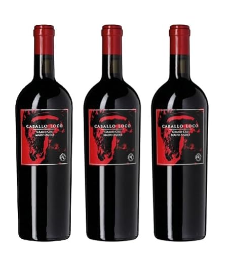 3x 0,75l - 2020er - Caballo Loco - Grand Cru - Maipo Andes - Valle del Maipo D.O. - Chile - Rotwein trocken von Wein- und Genießerparadies