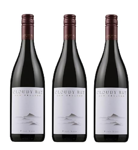 3x 0,75l - 2020er - Cloudy Bay - Pinot Noir - Marlborough - Neuseeland - Rotwein trocken von Wein- und Genießerparadies