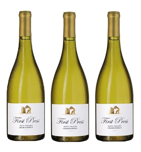 3x 0,75l - 2021er - Delicato Family Vineyards - First Press Wine Cellars - Chardonnay - Napa Valley - Weißwein trocken von Wein- und Genießerparadies