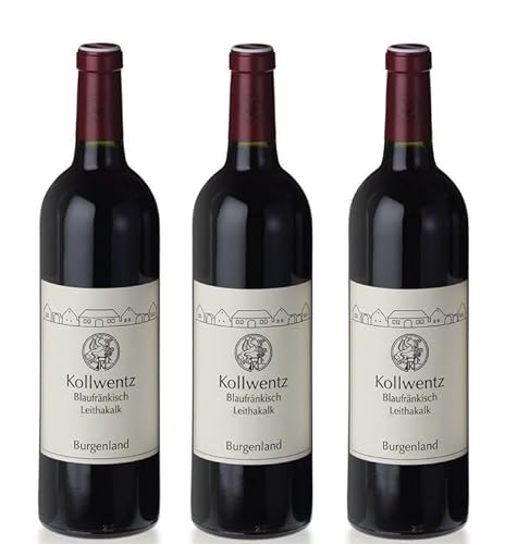 3x 0,75l - 2022er - Kollwentz - Römerhof - Leithakalk - Blaufränkisch - Qualitätswein Burgenland - Österreich - Rotwein trocken 3x 0,75l - 2022er - Kollwentz - Römerhof - Leithakalk - Blaufränkisch - Qualitätswein Burgenland - Österreich - Rotwein trocken von Wein- und Genießerparadies