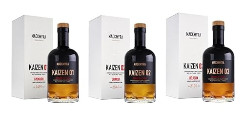Wein- und Genießerparadies 3x 0,7l - Mackmyra - KAIZEN-Trilogie - Small Batch Collection - Swedish Single Malt Whisky - Schweden von Wein- und Genießerparadies