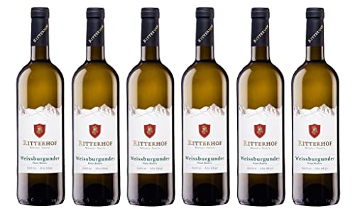 6x 0,75l - Ritterhof - Weißburgunder - Alto Adige D.O.P. - Südtirol - Italien - Weißwein trocken von Wein- und Genießerparadies