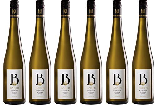 6x 0,75l - Wein- und Sektgut Barth - Rüdesheim - Riesling feinherb - VDP.Ortswein - Qualitätswein Rheingau - Deutschland - Weißwein halbtrocken von Wein- und Sektgut Barth