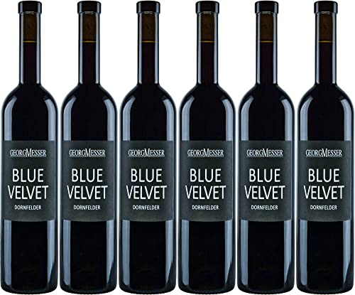6x 'Blue Velvet' Dornfelder 2014 - Wein- und Sekthaus Georg Messer, Pfalz - Rotwein von Wein- und Sekthaus Georg Messer