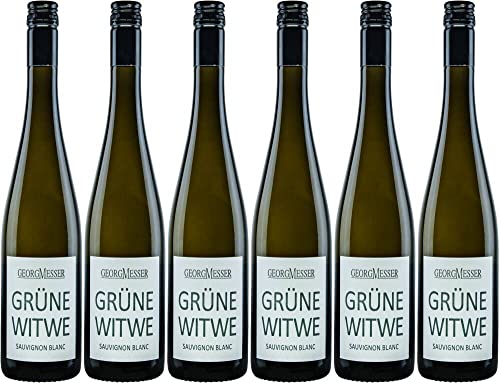 6x 'Grüne Witwe' Sauvignon Blanc 2021 - Wein- und Sekthaus Georg Messer, Pfalz - Weißwein von Wein- und Sekthaus Georg Messer