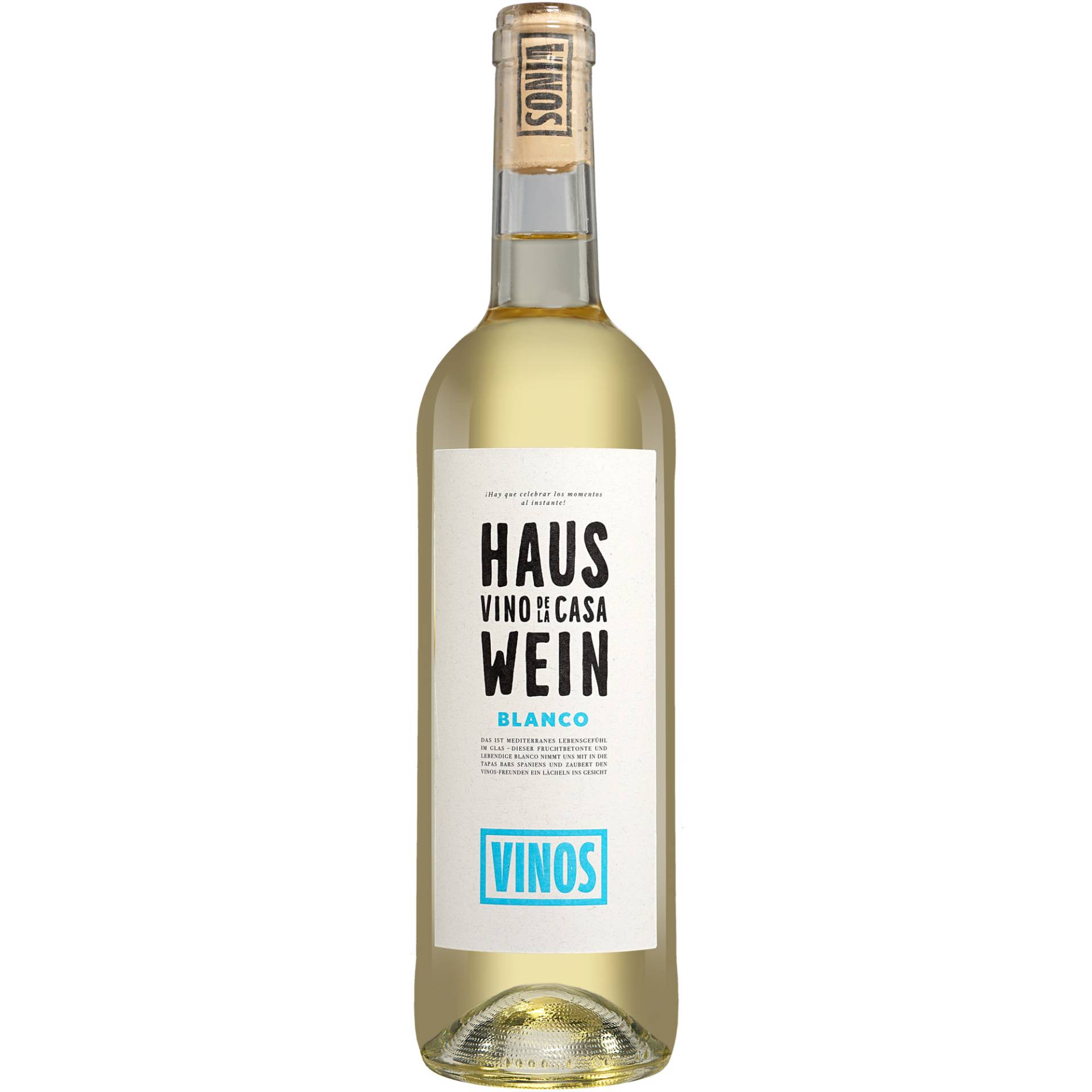 Hauswein Blanco  0.75L 12.5% Vol. Weißwein Trocken aus Spanien von Wein & Vinos - Hauswein