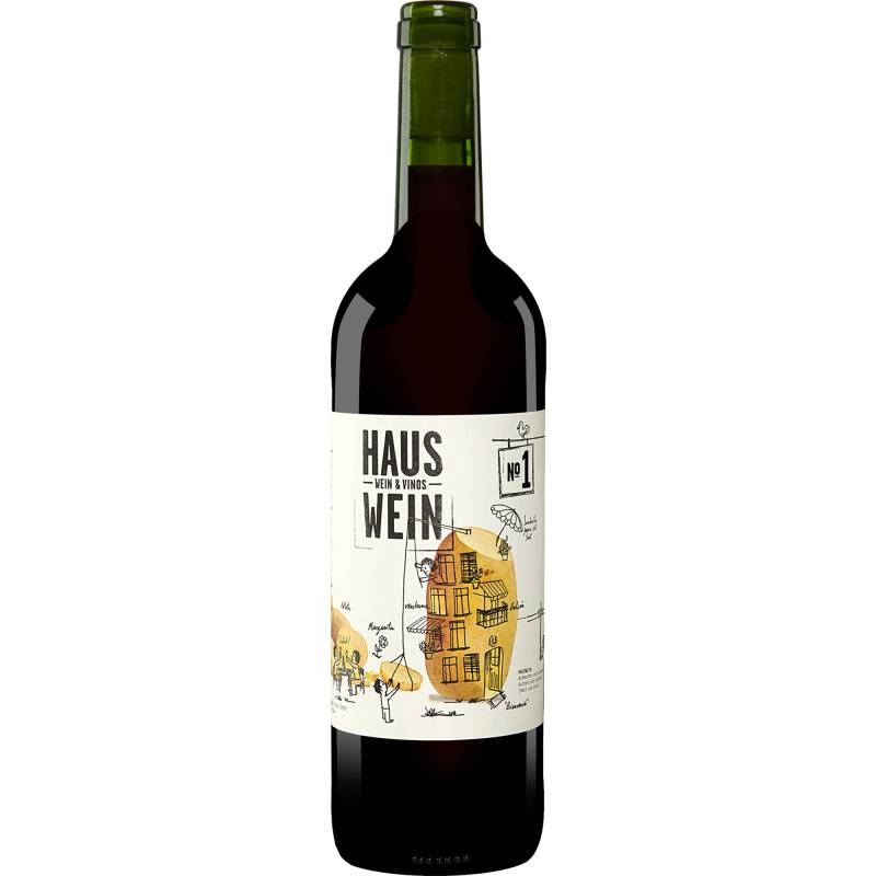 Hauswein Nr. 1  0.75L 13.5% Vol. Rotwein Trocken aus Spanien von Wein & Vinos - Hauswein