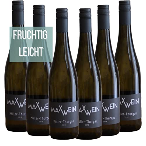 Müller-Thurgau Rivaner 6er Paket | Weißwein trocken | Deutscher Weißwein | Baden-Württemberg | Jahrgang 2018 | 0,75l von WeinDaheim