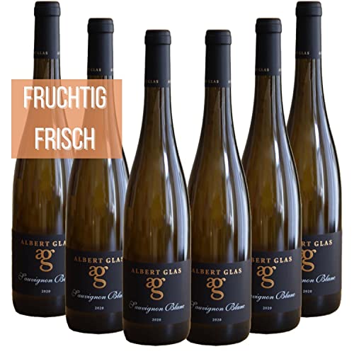 Sauvignon Blanc Black Label 2021 | Weißwein Pfalz | 6er Paket | Weißwein trocken | Deutscher Wein | 0,75l von WeinDaheim