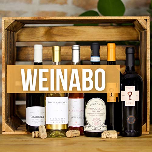 Weinabo für 6 Monate mit 9 Weinen | Premium Weinpaket | Rotwein, Weißwein & Roséwein | exklusives Wein Geschenk Set von WeinDaheim