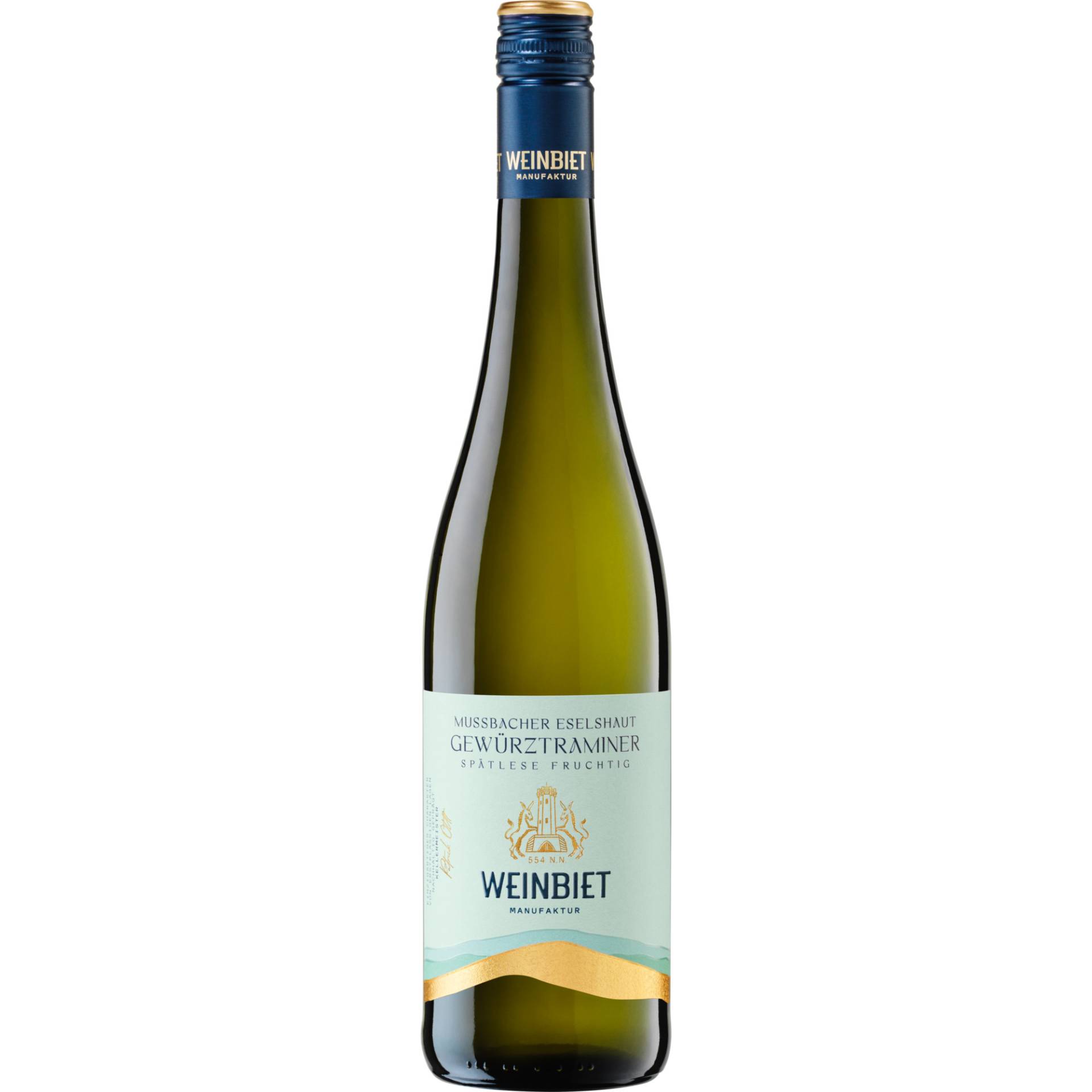 Mussbacher Eselshaut Gewürztraminer Spätlese, Feinfruchtig, Pfalz, Pfalz, 2024, Weißwein Mussbacher Eselshaut Gewürztraminer Spätlese, Feinfruchtig, Pfalz, Pfalz, 2024, Weißwein von Weinbiet Manufaktur eG, An der Eselshaut 57, 67435 Neustadt