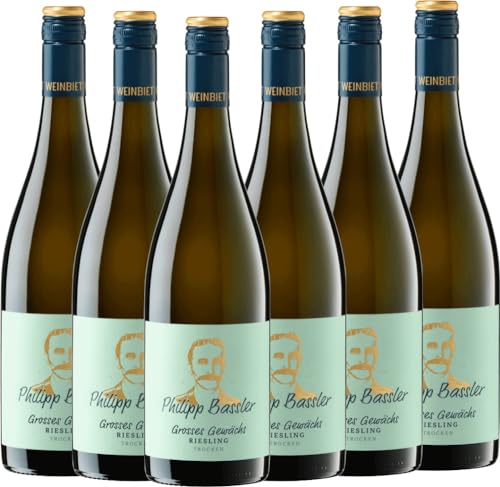 Philipp Bassler Grosses Gewächs Riesling trocken - Weinbiet Manufaktur Weißwein 6 x 0,75l VINELLO - 6 x Weinpaket inkl. kostenlosem VINELLO.weinausgießer Philipp Bassler Grosses Gewächs Riesling trocken - Weinbiet Manufaktur Weißwein 6 x 0,75l VINELLO - 6 x Weinpaket inkl. kostenlosem VINELLO.weinausgießer von Weinbiet Manufaktur eG