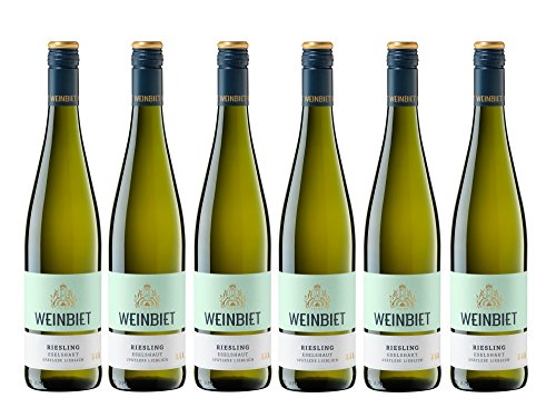 Weinbiet Manufaktur eG Mussbacher Eselshaut Riesling Spätlese fruchtig Weißwein (6 x 0.75 l) von Weinbiet Manufaktur eG