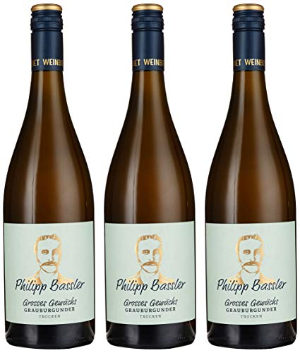 Weinbiet Manufaktur eG Philipp Bassler Grauburgunder trocken Weißwein (3 x 0.75 l), 609 von Weinbiet Manufaktur eG