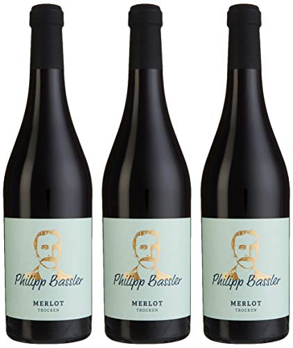Weinbiet Manufaktur eG Philipp Bassler Merlot trocken Rotwein (3 x 0.75 l) von Weinbiet Manufaktur eG