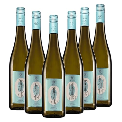 Weindiele Weingut Leitz EINS-ZWEI-ZERO Riesling alkoholfrei (6x0.75l) inkl. gratis DropStop | Alkoholfreier Weißwein von Weindiele