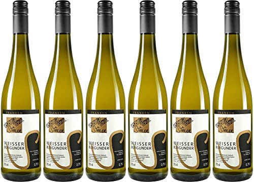 6x Weisser Burgunder 2022 - Weinerlebnis Stühler, Franken - Weißwein von Weinerlebnis Stühler