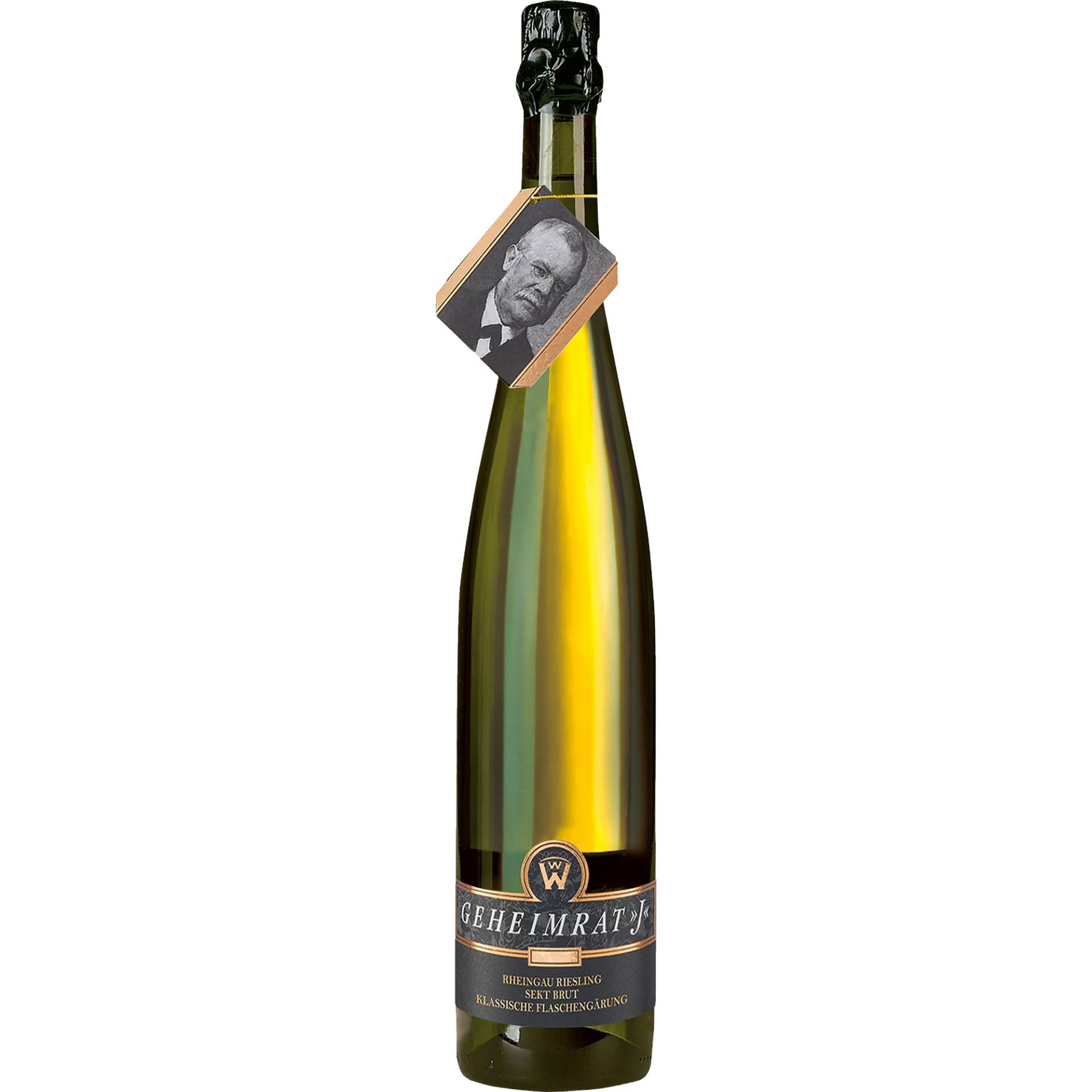 Geheimrat J Riesling Sekt, Brut, Deutscher Sekt, Deutscher Sekt, 2016, Schaumwein von Weingüter Geheimrat Wegeler, D - 65375 Oestrich-Winkel