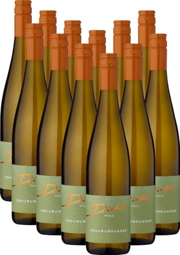 Grauburgunder trocken A. Diehl Weißwein 12 x 0,75l VINELLO - 12 x Weinpaket inkl. kostenlosem VINELLO.weinausgießer von Weingut A. Diehl
