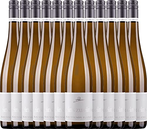 Sauvignon Blanc eins zu eins - A. Diehl - Weißwein 12 x 0,75l VINELLO - 12er - Weinpaket inkl. kostenlosem VINELLO.weinausgießer von Weingut A. Diehl