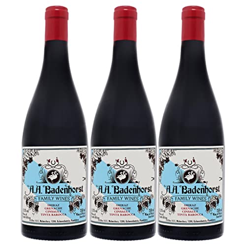 AA Badenhorst Red Blend Swartland Rotwein veganer Wein trocken Süd Afrika I Visando Paket (3 x 0,75l) von Weingut AA Badenhorst