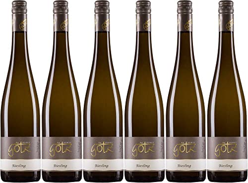 6x Riesling süß 2023 - Weingut Albert Götz KG, Pfalz - Weißwein von Weingut Albert Götz KG