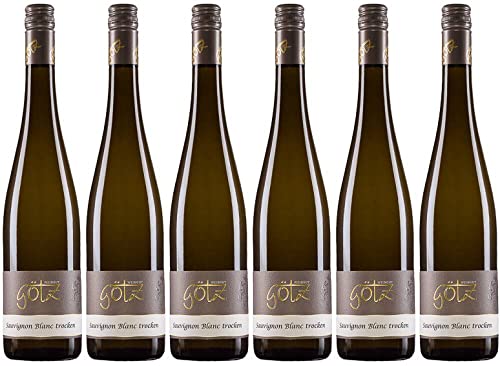 6x Sauvignon Blanc trocken 2023 - Weingut Albert Götz KG, Pfalz - Weißwein von Weingut Albert Götz KG