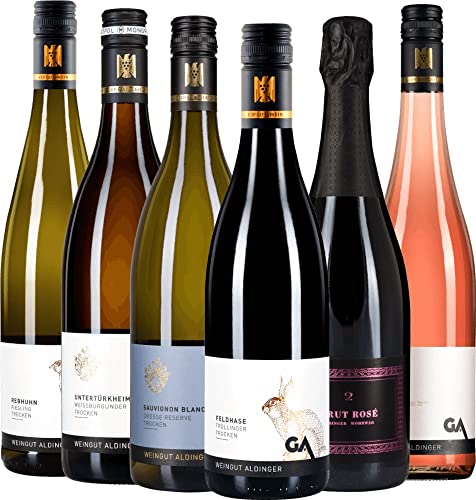 VINELLO 6er Winzer Kennenlernpaket - Weine vom Weingut Aldinger mit einem VINELLO.weinausgießer | 6 x 0,75 Liter VINELLO 6er Winzer Kennenlernpaket - Weine vom Weingut Aldinger mit einem VINELLO.weinausgießer | 6 x 0,75 Liter von Weingut Aldinger