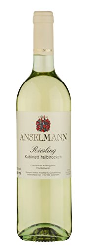 6 x Riesling Kabinett feinherb 2021 von Weingut Anselmann im Sparpack (6x0,75l), Weisswein aus der Pfalz von Weingut Anselmann