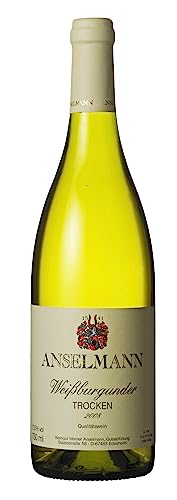 6 x Weißburgunder tr. 2021 von Weingut Anselmann im Sparpack (6x0,75l), trockener Weisswein aus der Pfalz von Weingut Anselmann