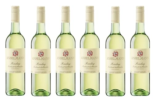 6x 0,75l - 2022er - Weingut Anselmann - Riesling - Kabinett halbtrocken - Prädikatswein Pfalz - Deutschland - Weißwein halbtrocken von Weingut Anselmann